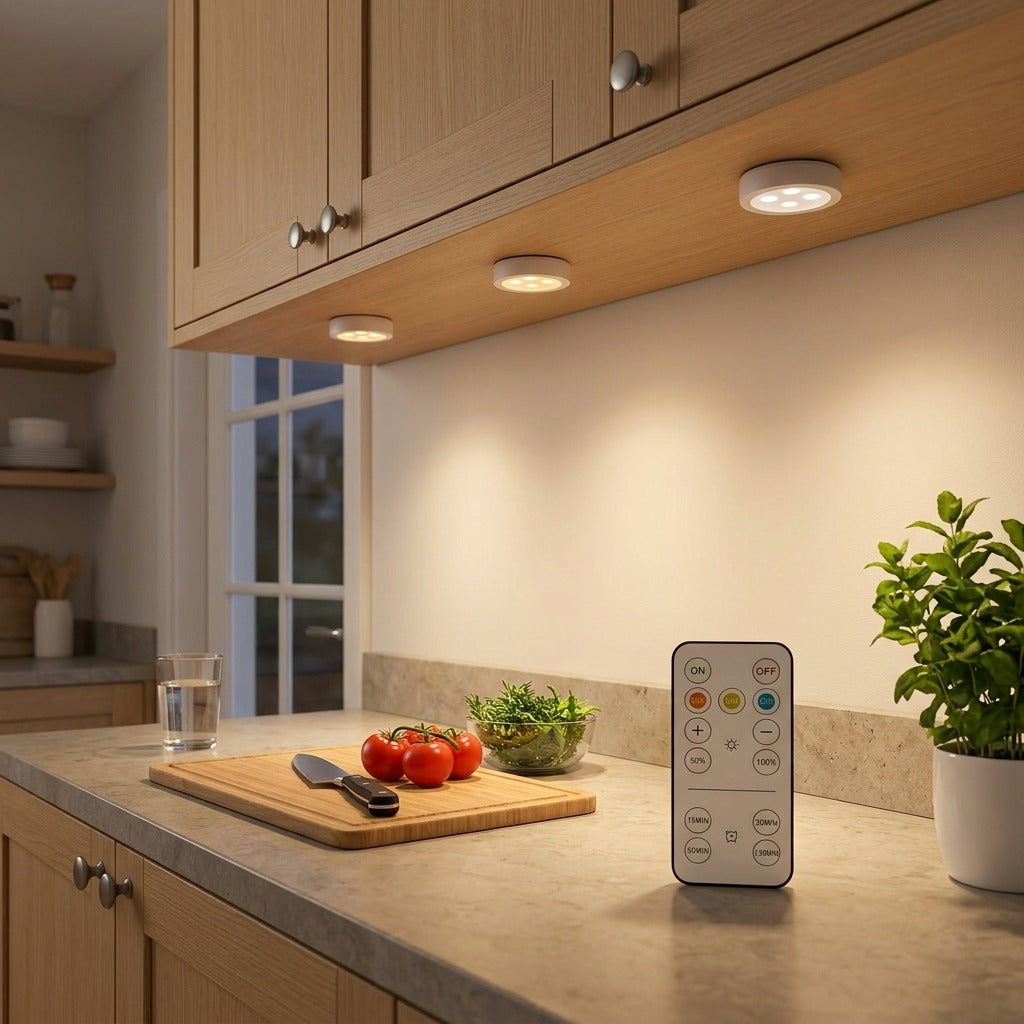 Luces inalámbricas para estantes