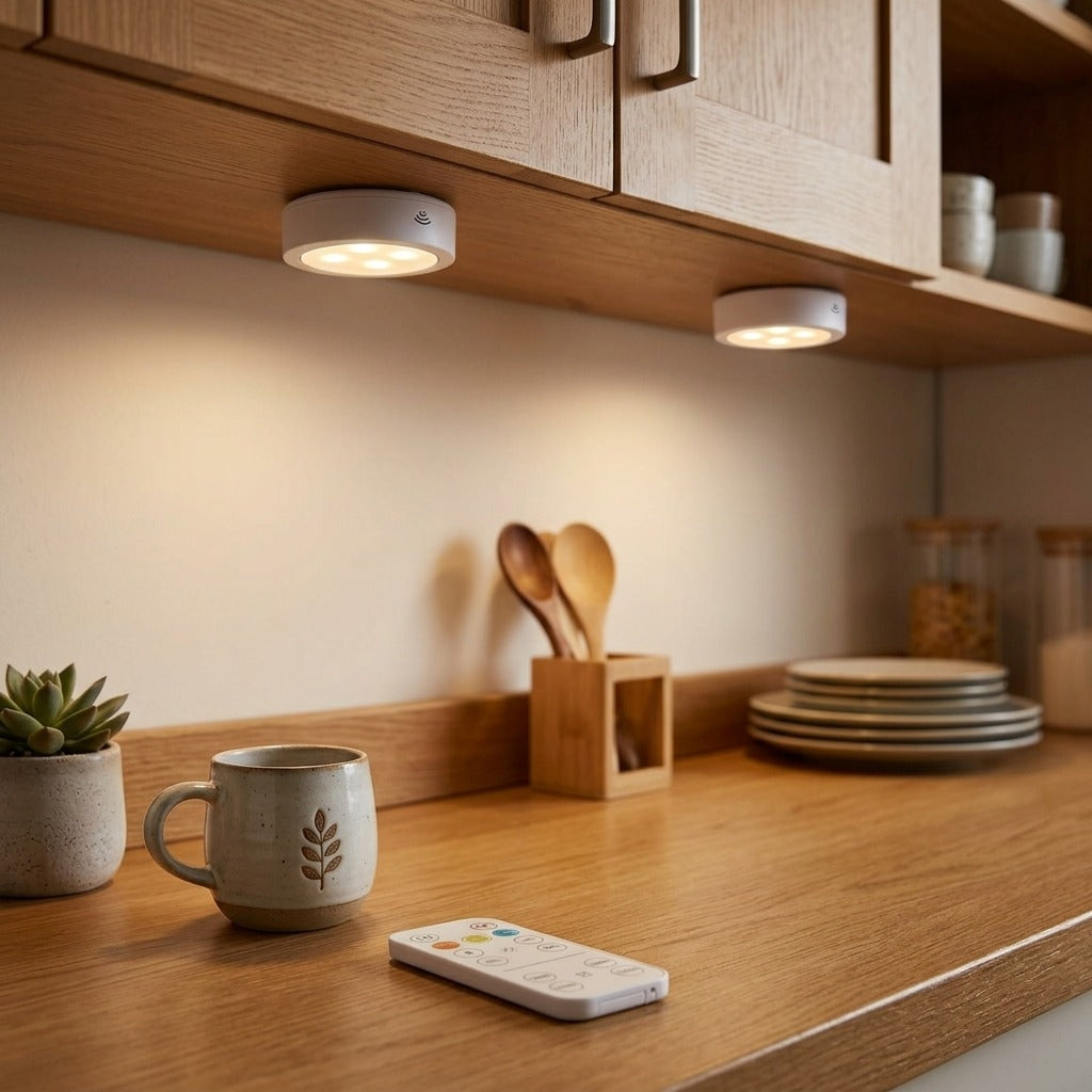 Luces inalámbricas para estantes