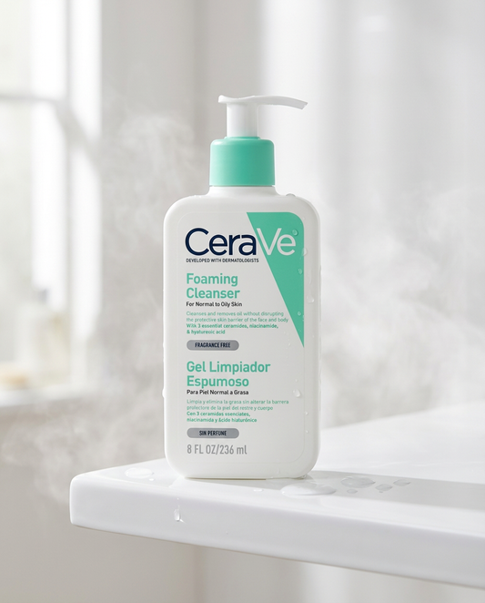 Gel Limpiador Cerave Espumoso Piel Normal A Grasa 236 Ml, FolksSkin