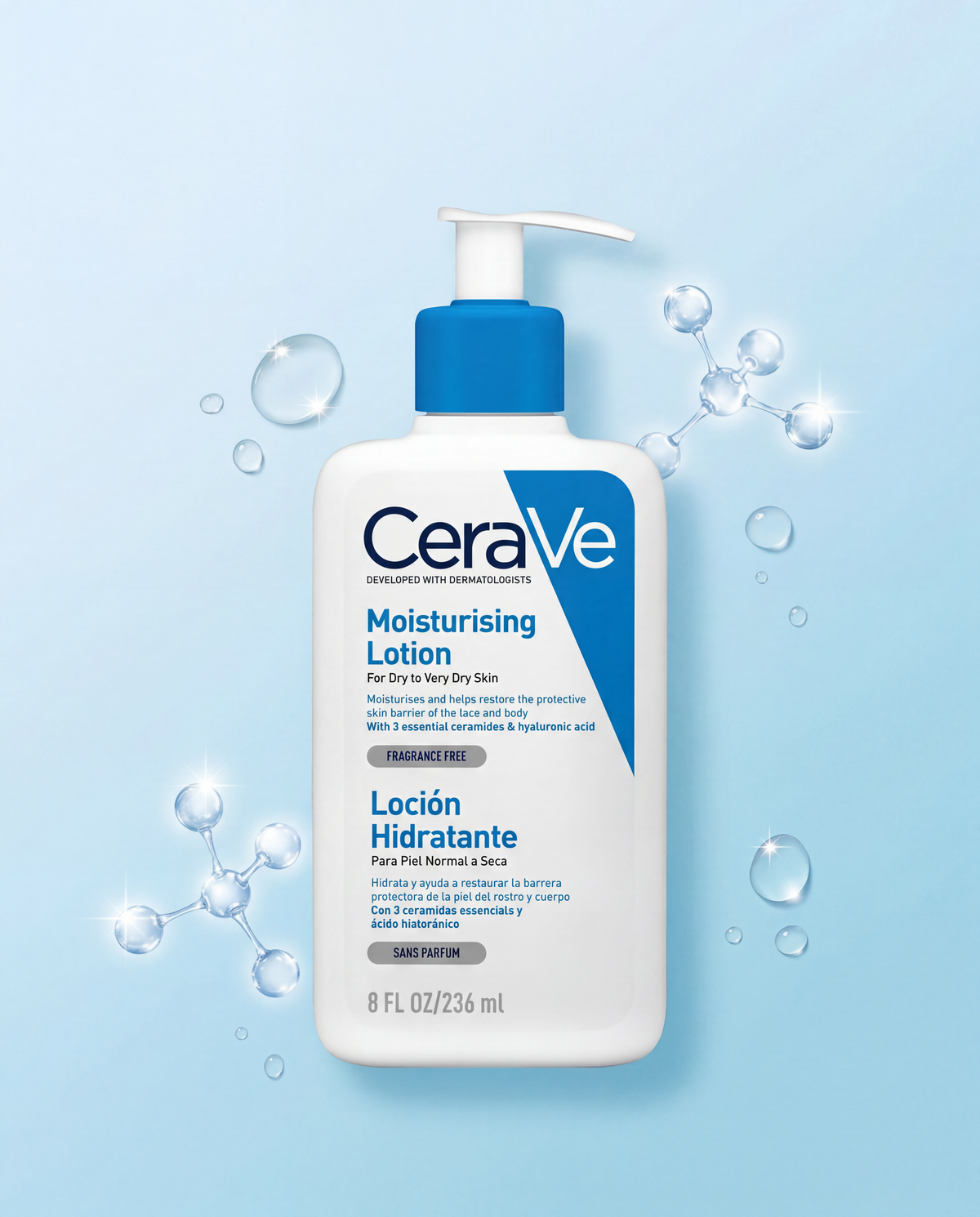 Loción Hidratante Corporal CeraVe 236ml, FolksSkin