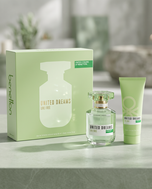 Perfume Benetton United Dreams Live Free EDT 80 ML + REGALO