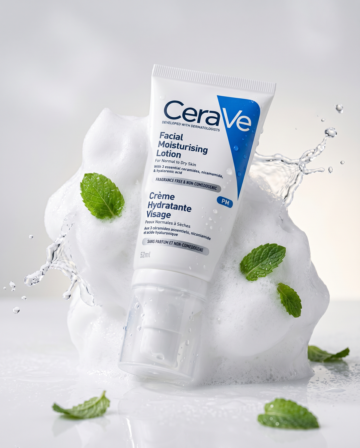 CeraVe Loción Hidratante Facial PM 52ml | Hidratación Piel Seca