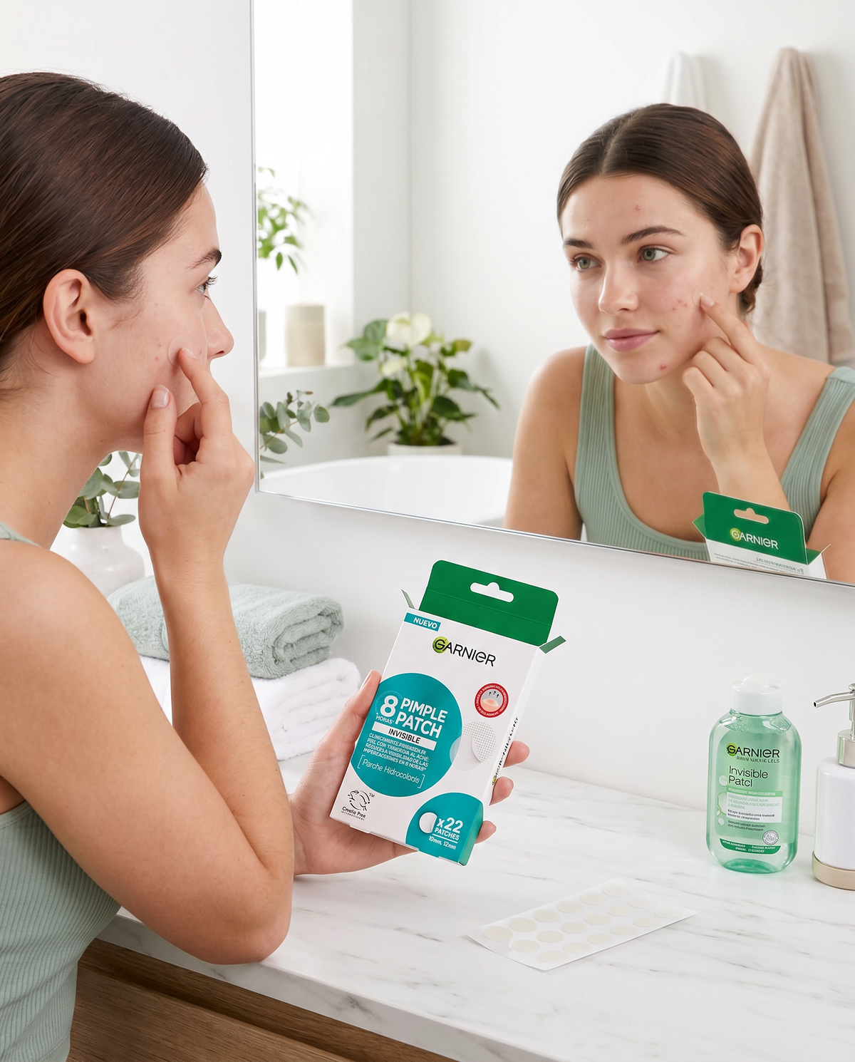 Garnier Parches Anti-Granitos Invisibles x22 | Acné e Imperfecciones